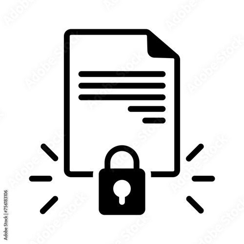 Vector solid black icon for Disclosure