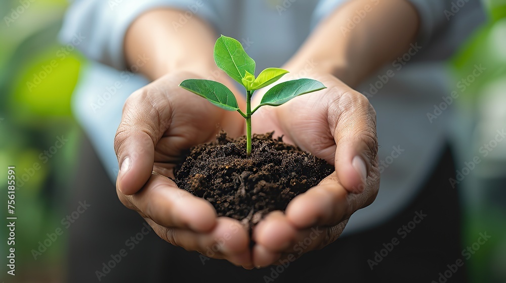 Close-up Plant in hands of business people for teamwork, support or environment Collaborating, growing, and investing in people and the soil for the future. Close-up Plant in hands of business people for teamwork, support or environment Collaborating, growing, and investing in people and the soil for the future.