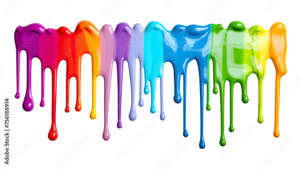 Paint dripping isolated on transparent background Remove png, Clipping Path, pen tool