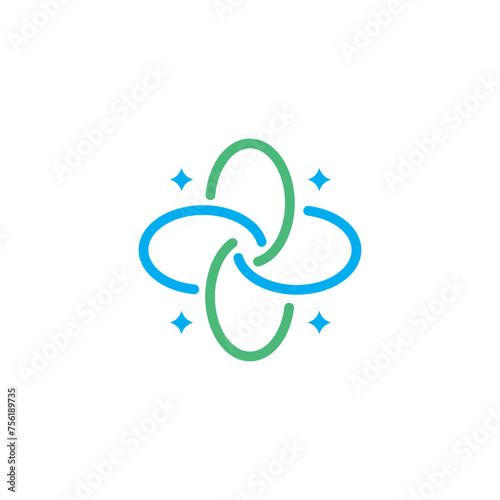 Wellness care medical health logo design