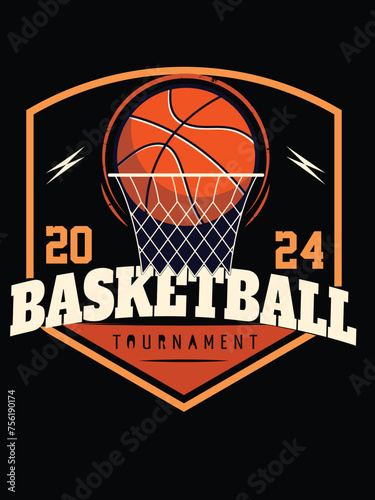 Basketball t-shirt design.