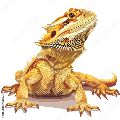 Bearded Dragon Clipart Clipart isolated on white backgroud