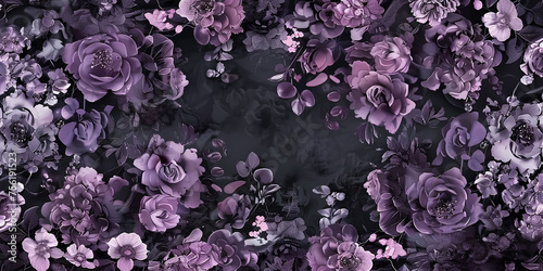 purple flowers background.