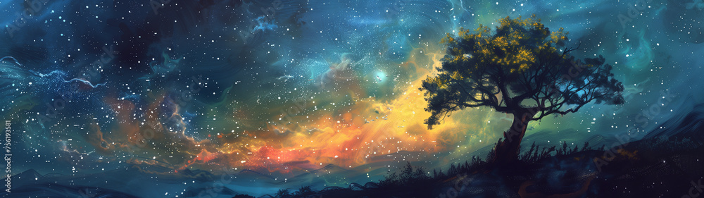 Night’s Symphony: The Harmony of Stars and Scenery