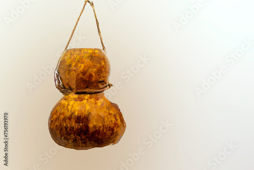 Daka - Gourd Ladle container of Orissa tribals photo