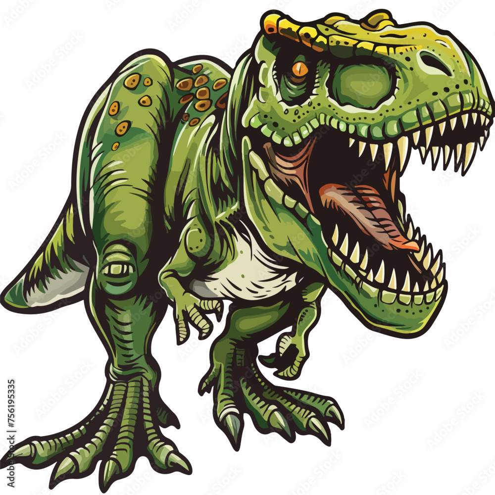 Ferocious T Rex Clipart Clipart isolated on white backgroud