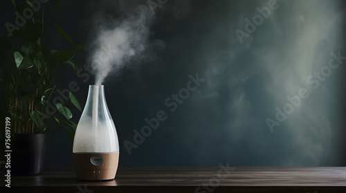 humidifier background copy space for text, Generative Ai 