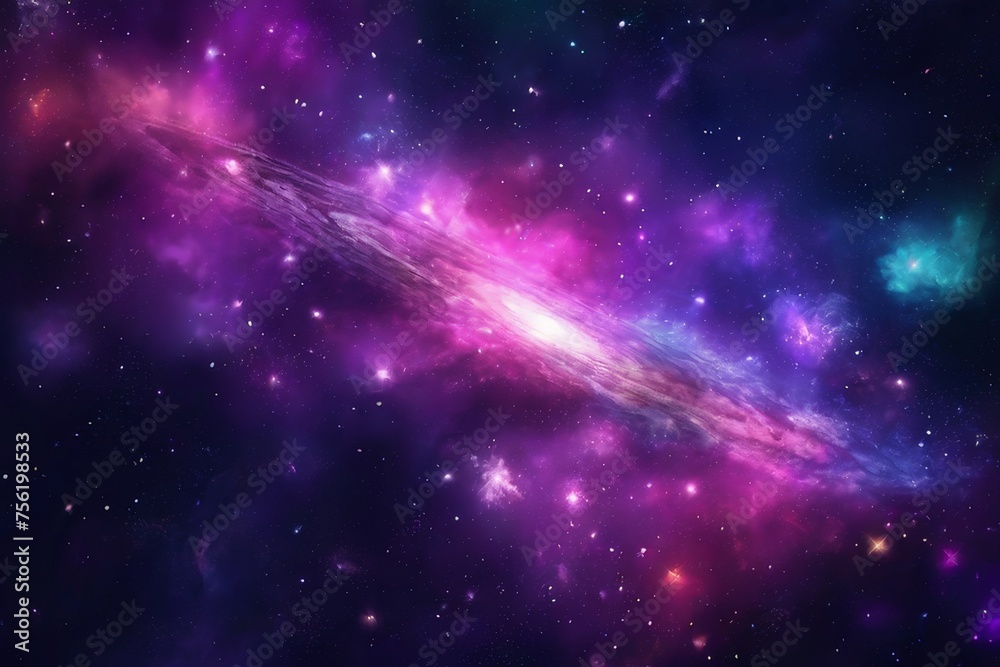 a beautiful concept of nebula with galaxies in deep space cosmos discovery outer space stars univ