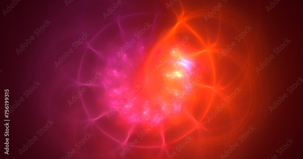 3D manual rendering abstract fractal electromagnetic background. Its not AI Generatd illustration.
