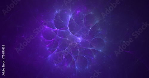 3D manual rendering abstract fractal electromagnetic background. Its not AI Generatd illustration.