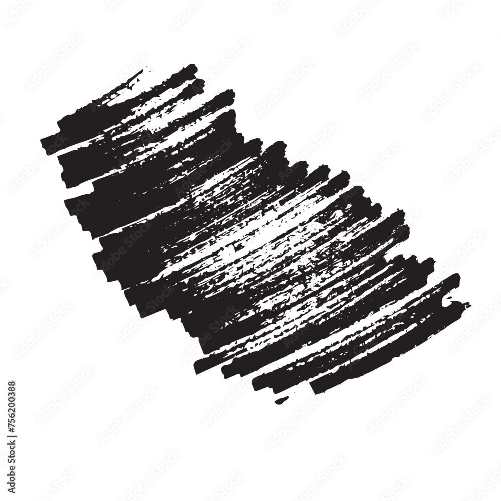 Grunge black brush stroke isolated on white, free hand vector illustration Grunge black brush stroke isolated on white, free hand vector illustration