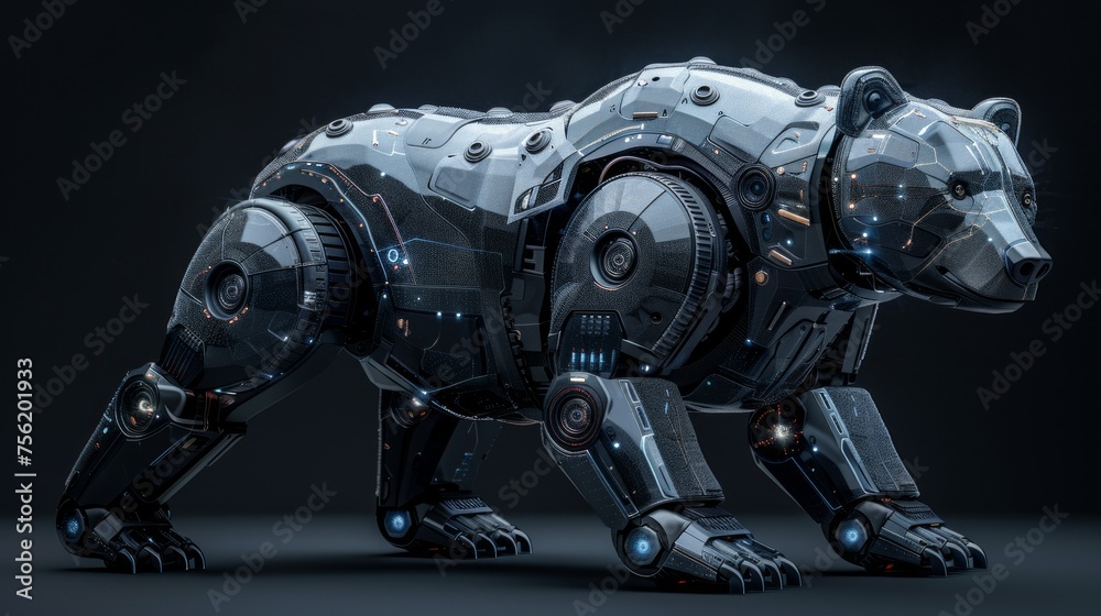 Biomimetic robot bear. The concept of modern technologies Biomimetic robot bear. The concept of modern technologies