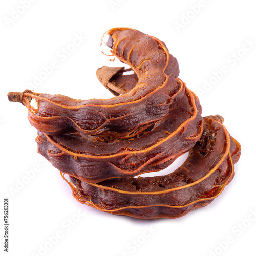 sweet tamarind isolated on a white background