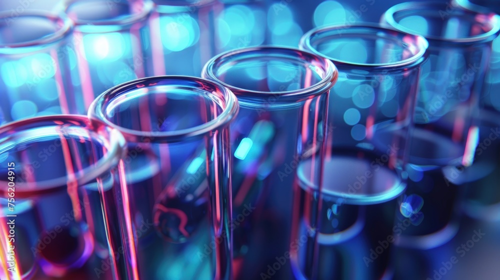 Laboratory equipment with various substances ready for research. Generate AI image Laboratory equipment with various substances ready for research. Generate AI image