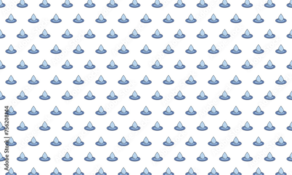 Hydrology icon pattern on white background. Vector Illustration
