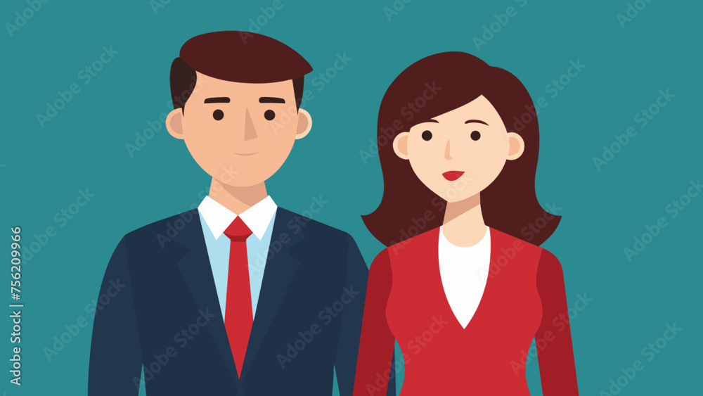 High-Quality Business Man and Woman Vector Art for Your Professional Ventures High-Quality Business Man and Woman Vector Art for Your Professional Ventures
