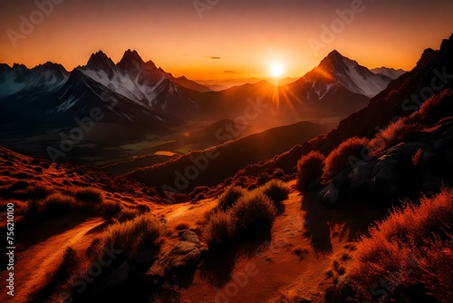 sunrise in the mountains © hasnain