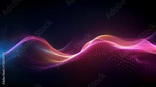 Abstract digital gradient background with shiny screen texture