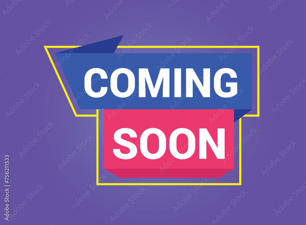 Coming soon banner design templete with abstract background. Vector Illustration. Coming soon banner design templete with abstract background. Vector Illustration.