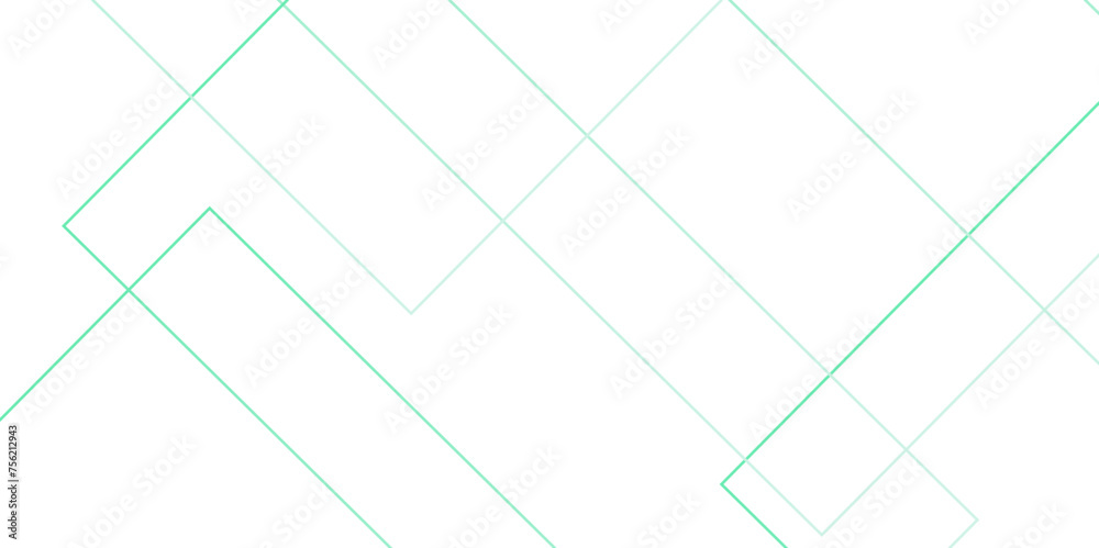 Geometric vector pattern, repeating thin linear square diamond shape and rectangle. abstract mint colors with lines pattern texture business background .modern futuristic technology background . - obrazy, fototapety, plakaty 