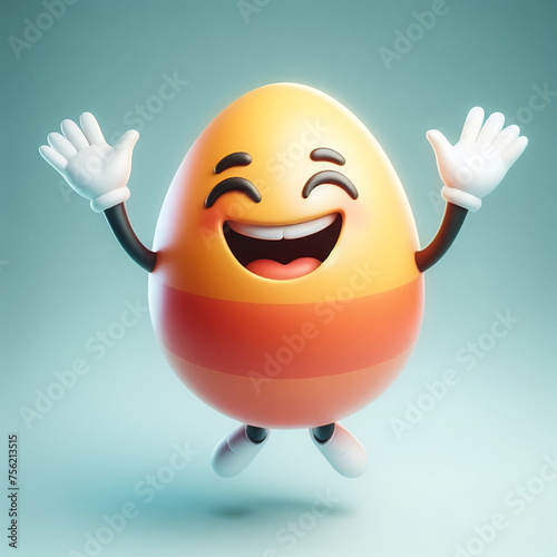 3d easter egg character.