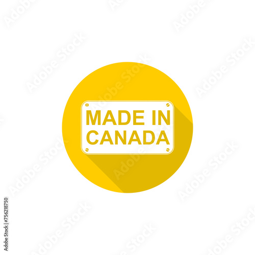 Made in Canada icon isolated on transparent background