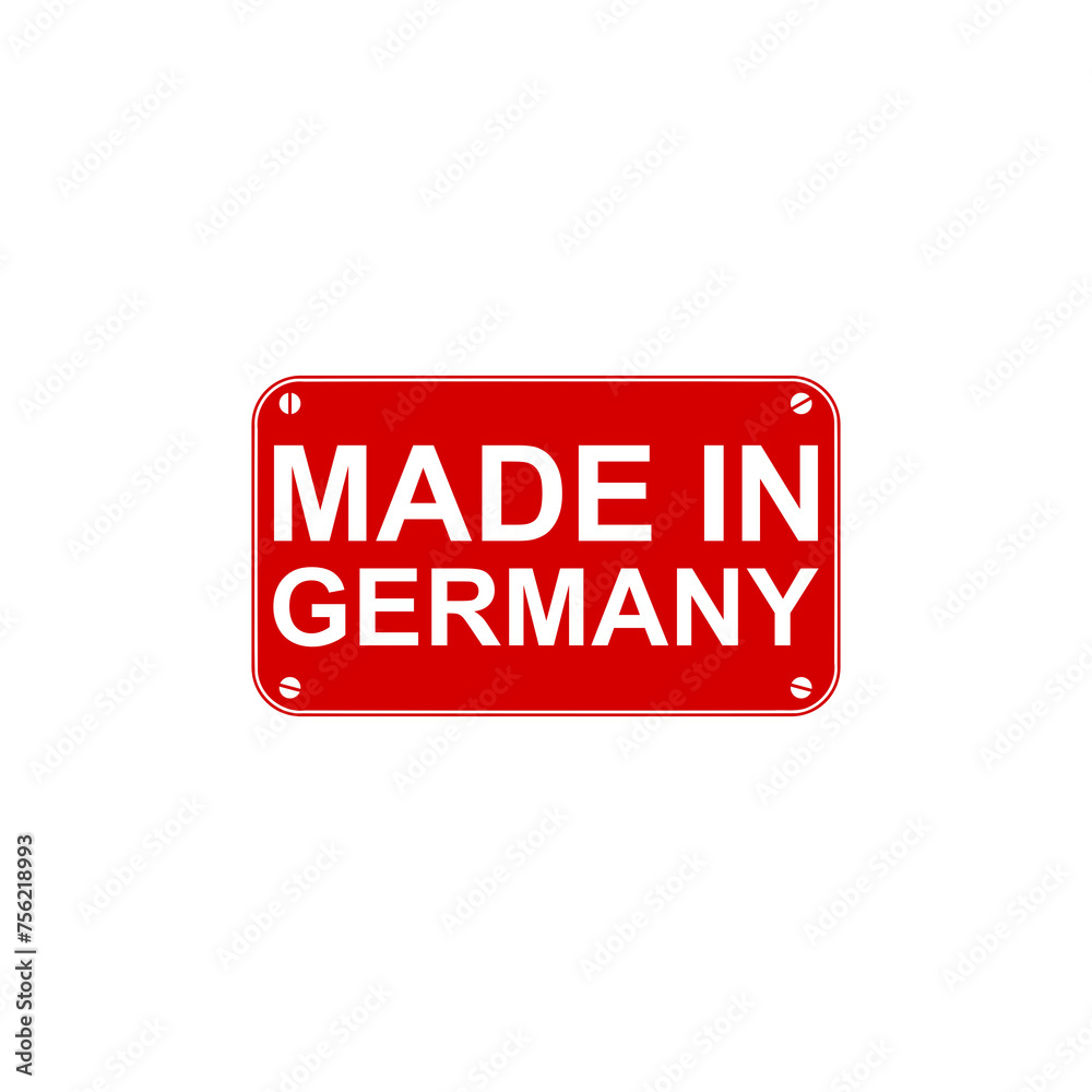 Made in Germany label icon isolated on transparent background Made in Germany label icon isolated on transparent background