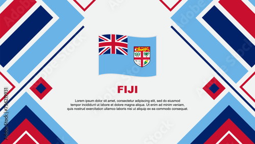 Wallpaper Mural Fiji Flag Abstract Background Design Template. Fiji Independence Day Banner Wallpaper Vector Illustration. Fiji Flag Torontodigital.ca