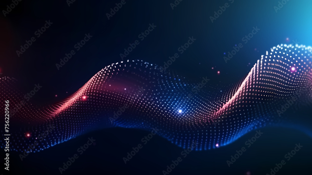 Dynamic waves mesmerizing abstract technology background Dynamic waves mesmerizing abstract technology background