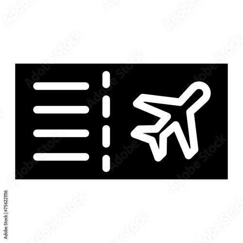 airplane flight tickets icon 