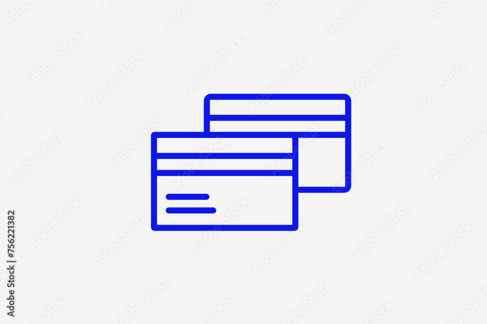 credit cards illustration in line style design. Vector illustration. credit cards illustration in line style design. Vector illustration.