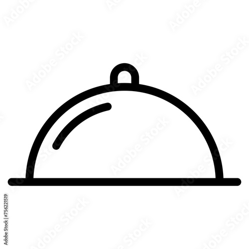 food tray platter plate to serve dish meal restaurant icon