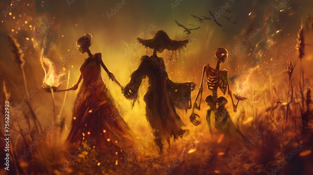 Fototapeta premium fire in the forest