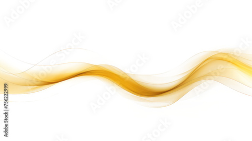gold wave isolated on white