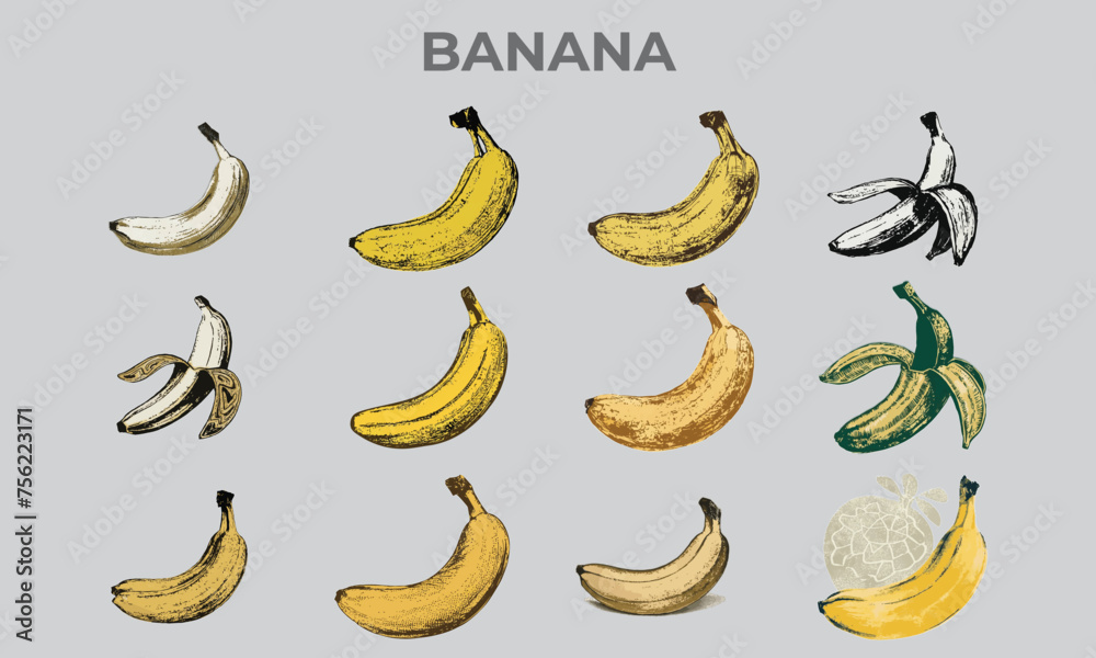 Banana Icon Illustration 