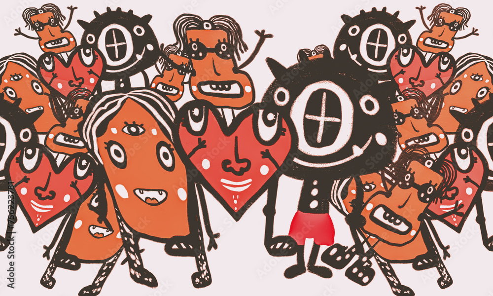 colorful doodle cartoon hand drawn colorful doodle cartoon hand drawn