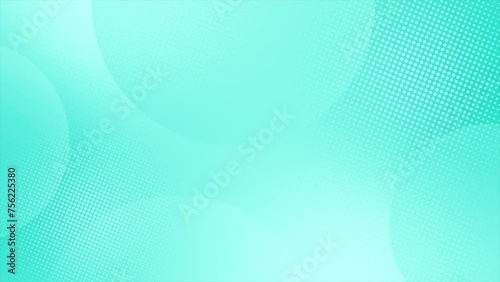 Wallpaper Mural cyan color Abstract background with circles and halftone dots pattern. cyan backdrop background Torontodigital.ca