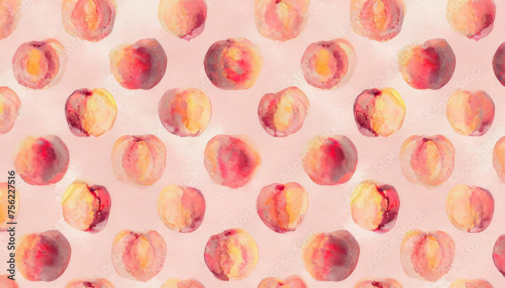 Peach pattern on pink background Peach pattern on pink background