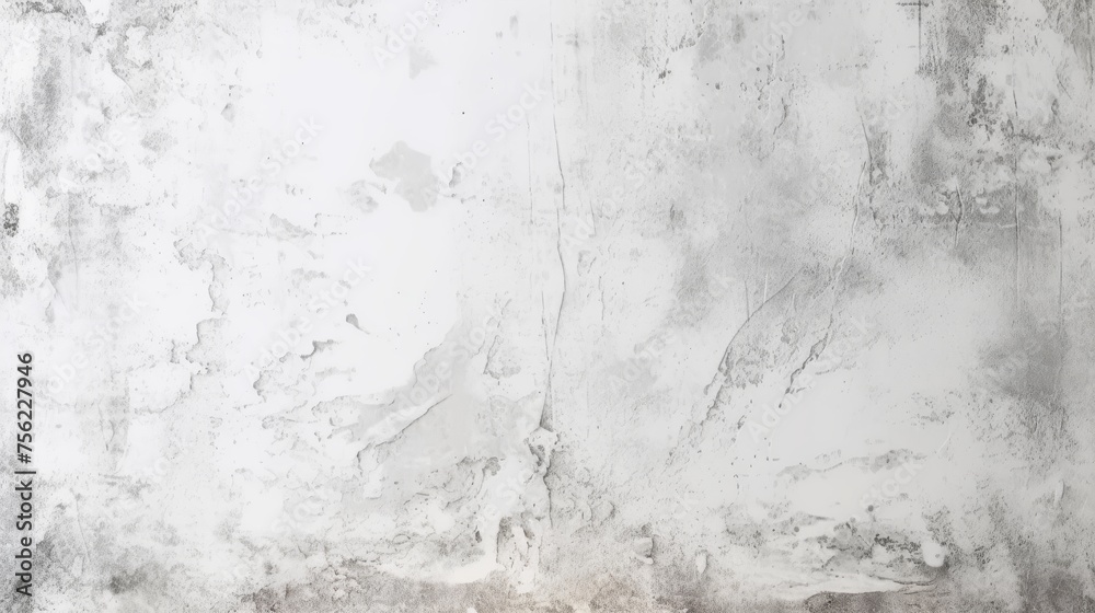 Fototapeta premium Soft white painted concrete wall. Generative AI