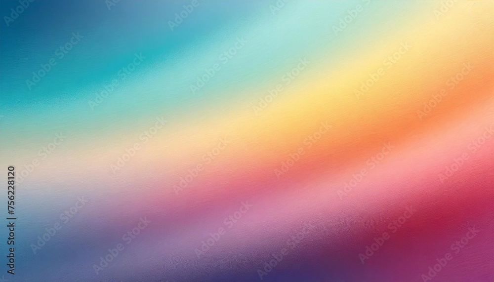 Colorful abstract background with blurred focus and gradient pastel colors and grainy texture.