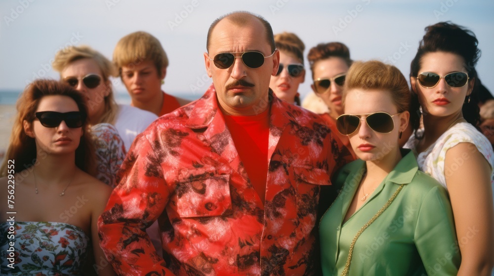 Russian mafia in the 90s. Crime boss with friends. Bandits in Russia. Bratki Russian mafia in the 90s. Crime boss with friends. Bandits in Russia. Bratki