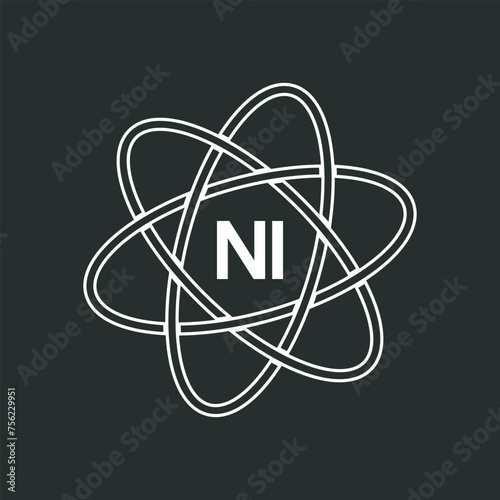 NI letter logo design on white background. NI logo. NI creative initials letter Monogram logo icon concept. NI letter design