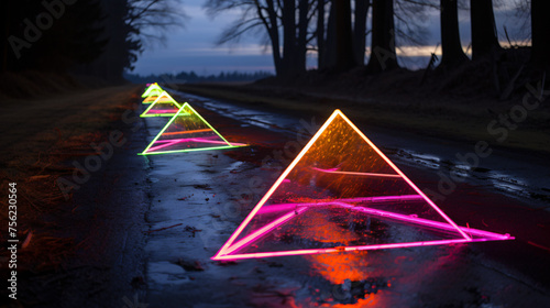 Holographic roadway markers © Anas