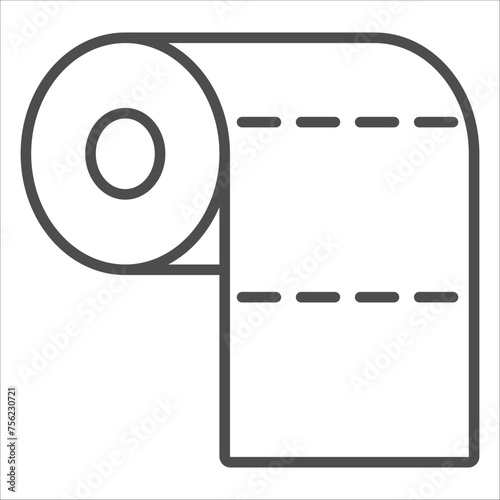 toilet paper icon vector illustration symbol