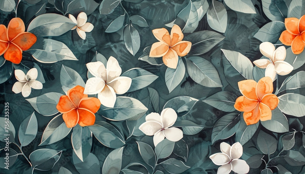 Floral Fusion A Blend of Nature's Beauty and Modern Trends Generative AI Floral Fusion A Blend of Nature's Beauty and Modern Trends Generative AI