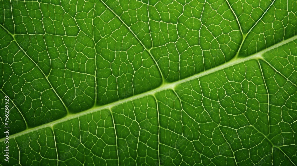 Horizontal background, Texture, Structure Of A Green Leaf. Close-up, Macro photography. Horizontal background, Texture, Structure Of A Green Leaf. Close-up, Macro photography.