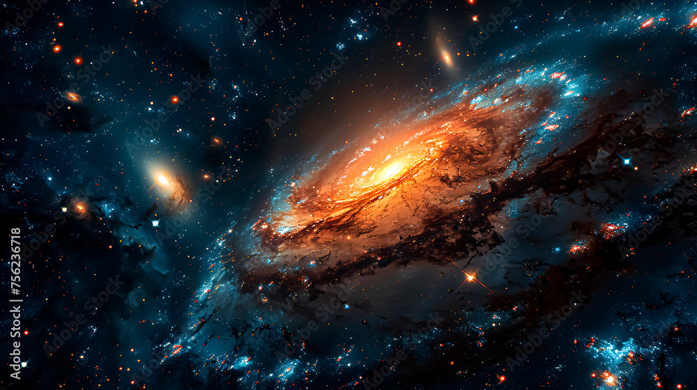 A galaxy. Astronomy and the universe.