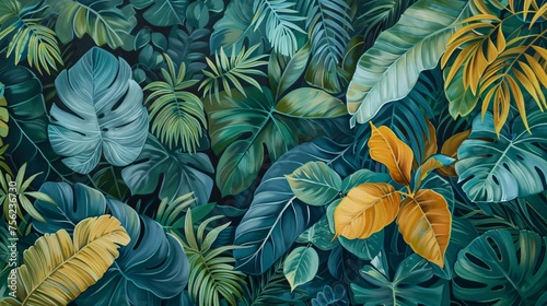 Wallpaper Mural Blooming Tropical Paradise A Vibrant Oasis for Monthly Events Generative AI Torontodigital.ca