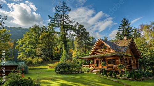 A Cozy Cabin in the Woods A Perfect Getaway for a Monthly Retreat Generative AI © Bipul Kumar