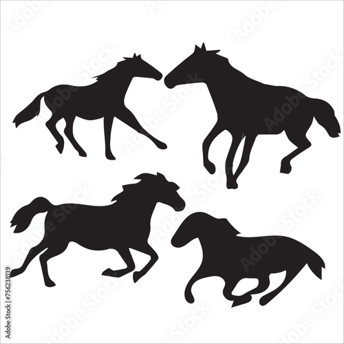 Horse Silhouette  Horse  Horseshoe   Horse Head Horse Bundle Vector  Horse Lover  Horse Cut File  Animal   Horse Heart 